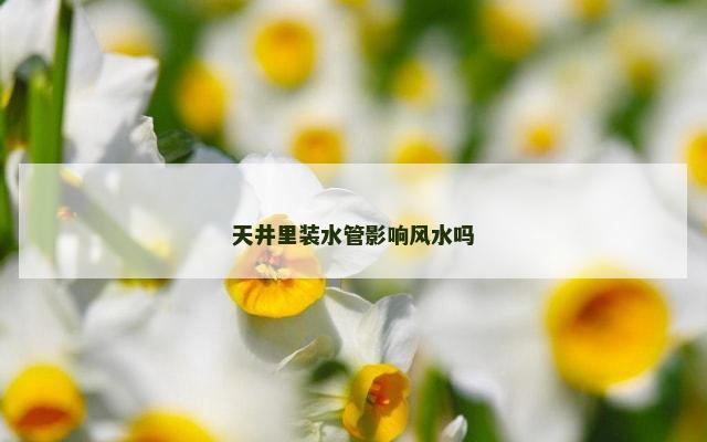 天井里装水管影响风水吗