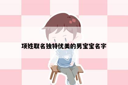 项姓取名独特优美的男宝宝名字