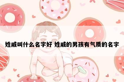 姓戚叫什么名字好 姓戚的男孩有气质的名字