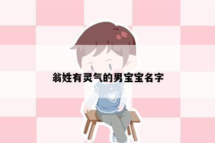 翁姓有灵气的男宝宝名字