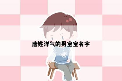唐姓洋气的男宝宝名字
