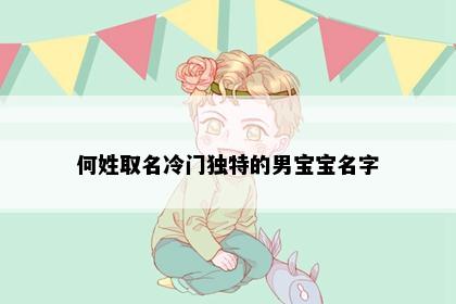 何姓取名冷门独特的男宝宝名字