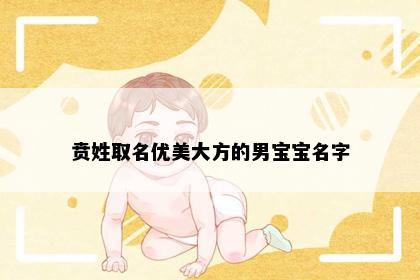 贲姓取名优美大方的男宝宝名字