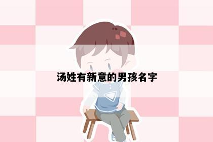 汤姓有新意的男孩名字