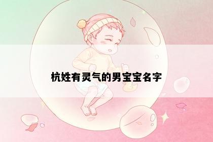 杭姓有灵气的男宝宝名字