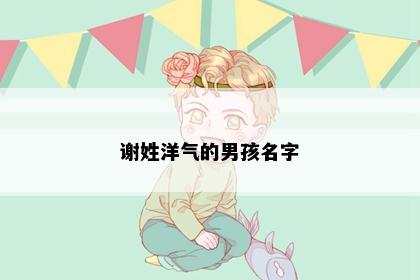谢姓洋气的男孩名字