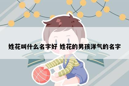 姓花叫什么名字好 姓花的男孩洋气的名字