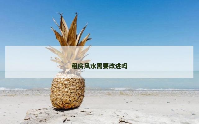 租房风水需要改进吗