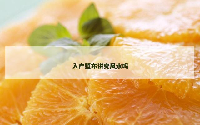 入户壁布讲究风水吗