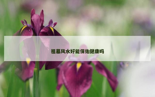 祖墓风水好能保佑健康吗