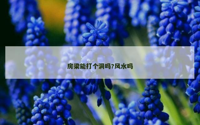 房梁能打个洞吗?风水吗