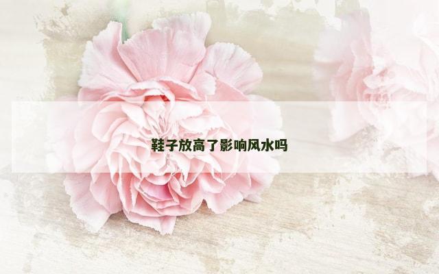鞋子放高了影响风水吗