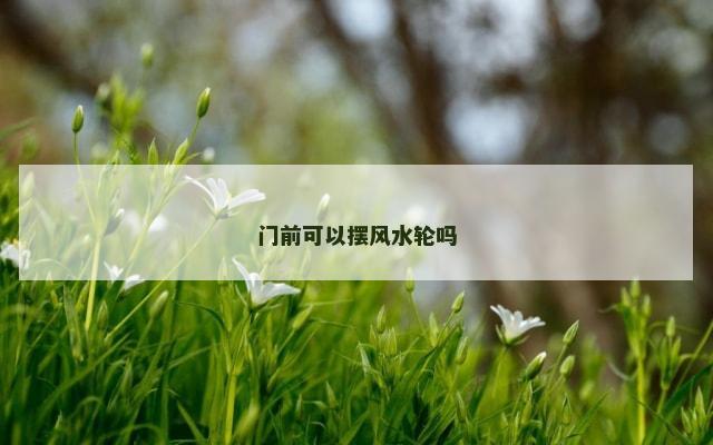 门前可以摆风水轮吗