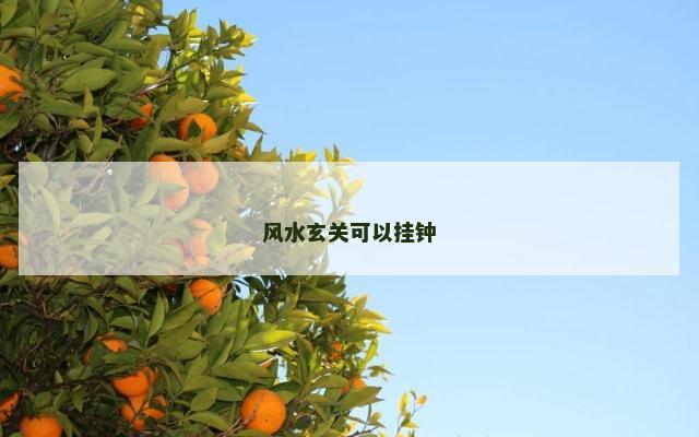 风水玄关可以挂钟