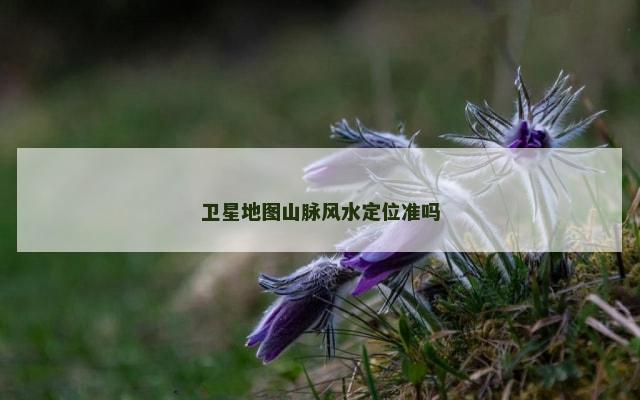 卫星地图山脉风水定位准吗