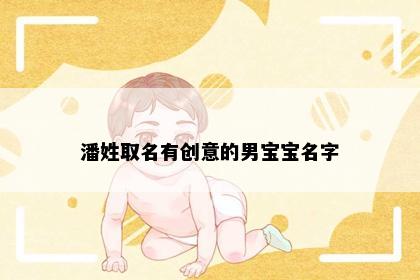 潘姓取名有创意的男宝宝名字