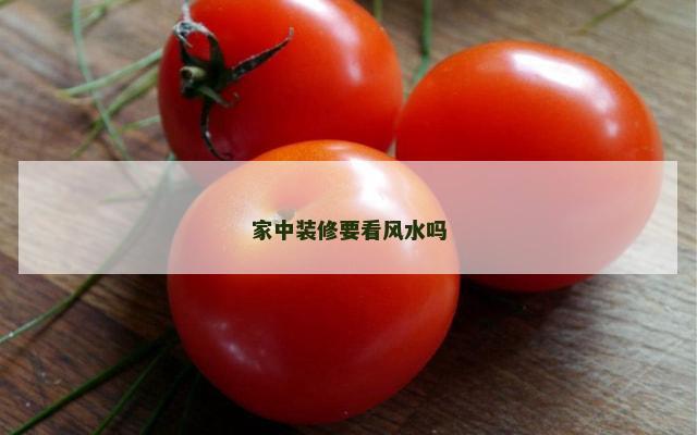 家中装修要看风水吗