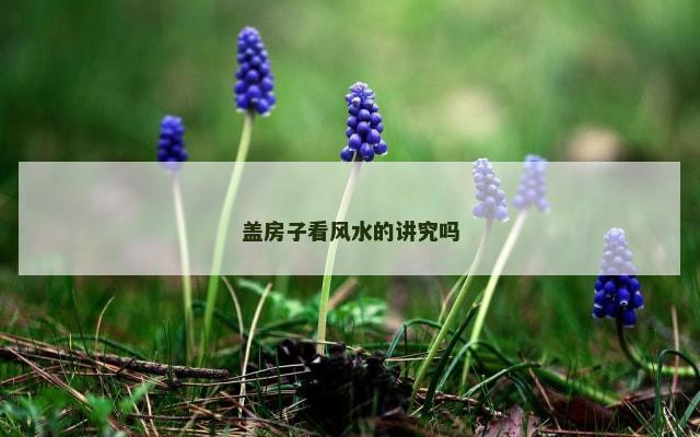 盖房子看风水的讲究吗