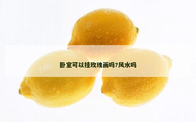 卧室可以挂玫瑰画吗?风水吗