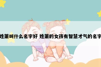 姓萧叫什么名字好 姓萧的女孩有智慧才气的名字