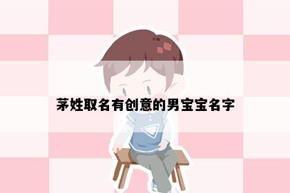 茅姓取名有创意的男宝宝名字