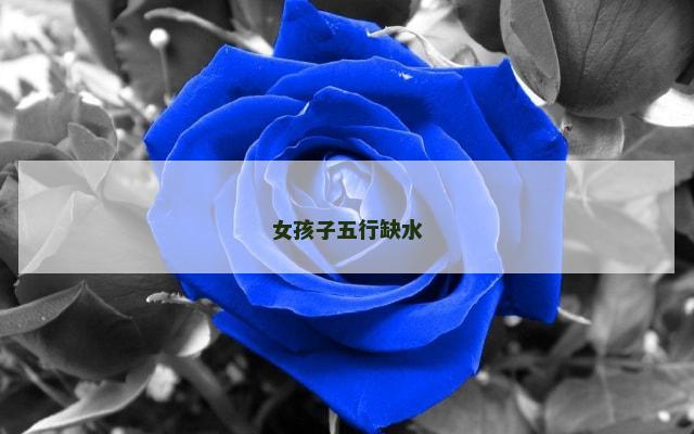 女孩子五行缺水