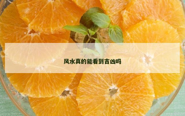 风水真的能看到吉凶吗