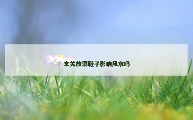 玄关放满鞋子影响风水吗