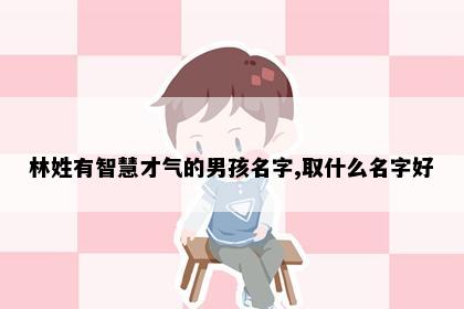 林姓有智慧才气的男孩名字,取什么名字好