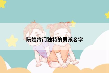 阮姓冷门独特的男孩名字