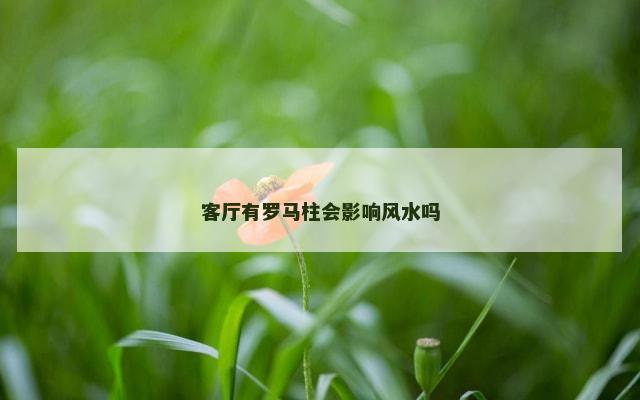 客厅有罗马柱会影响风水吗
