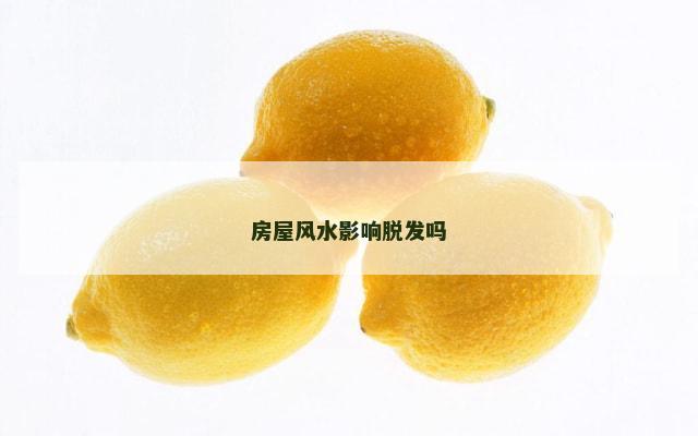 房屋风水影响脱发吗