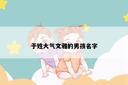 于姓大气文雅的男孩名字