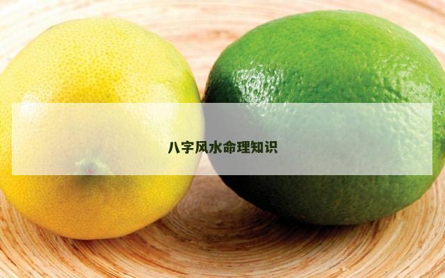 八字风水命理知识