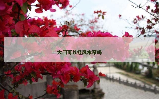 大门可以挂风水帘吗