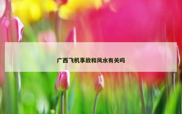 广西飞机事故和风水有关吗