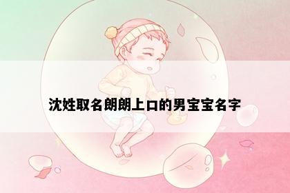 沈姓取名朗朗上口的男宝宝名字