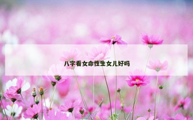 八字看女命性生女儿好吗
