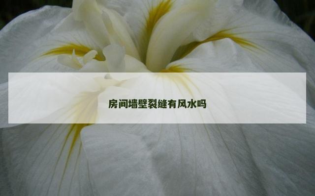 房间墙壁裂缝有风水吗