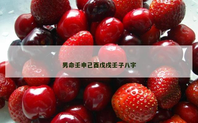 男命壬申己酉戊戌壬子八字