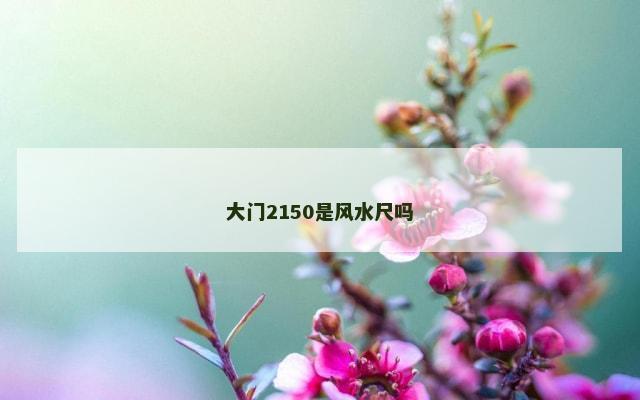 大门2150是风水尺吗