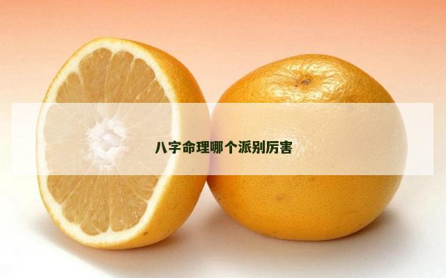 八字命理哪个派别厉害