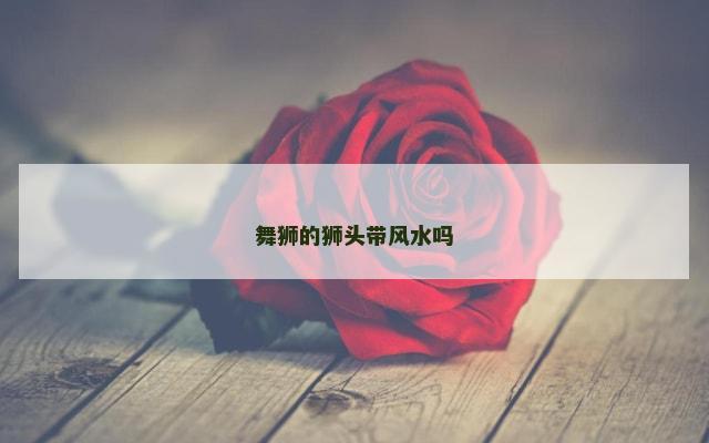 舞狮的狮头带风水吗
