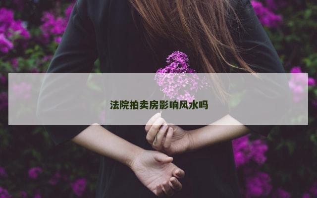 法院拍卖房影响风水吗