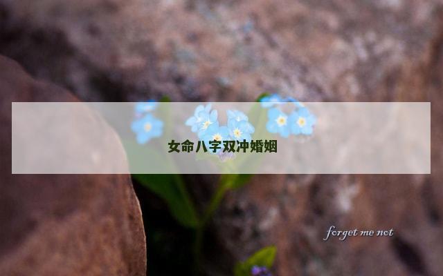 女命八字双冲婚姻